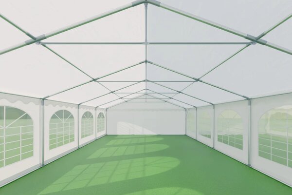 Zahradní párty stan 6x10m MAX 2m - ohnivzdorný barva Bílá