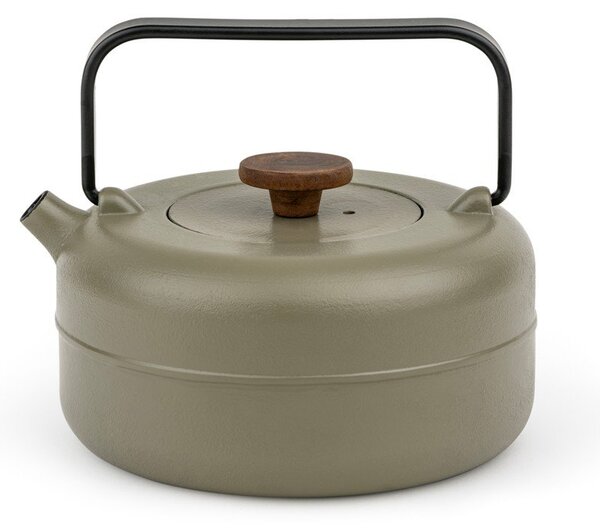 Khaki konvice na čaj z litiny se sítkem 750 ml Henan – Bredemeijer