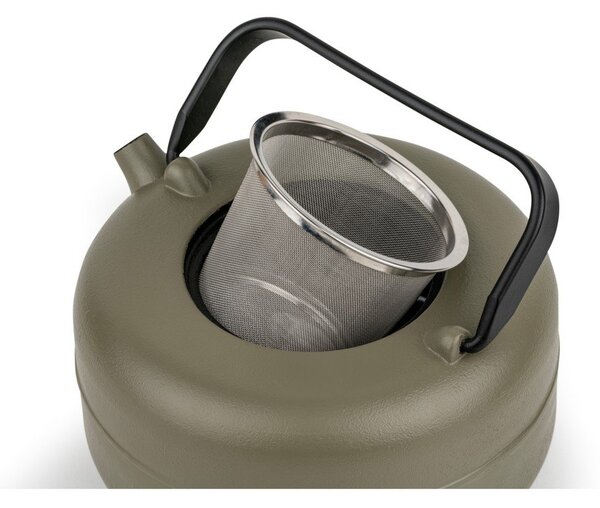 Khaki konvice na čaj z litiny se sítkem 750 ml Henan – Bredemeijer