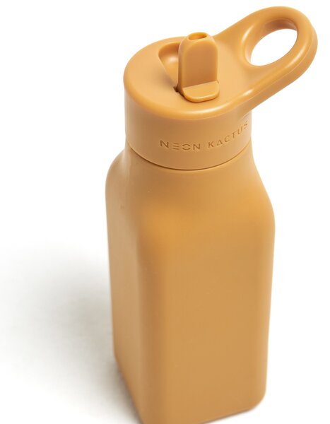 Dětská silikonová láhev, 340ml, Neon Kactus, žlutá