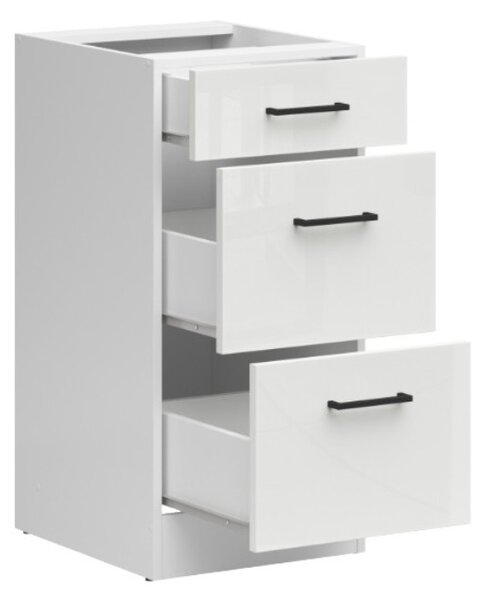 Junona Line Tafla skříňka BBL D3S/40/82, bílá/bílá křída lesk
