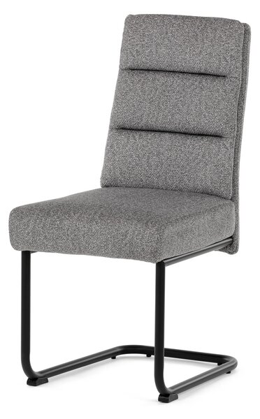 Vikio Židle jídelní taštičkové pružiny světle šedá látka AJZ199SS