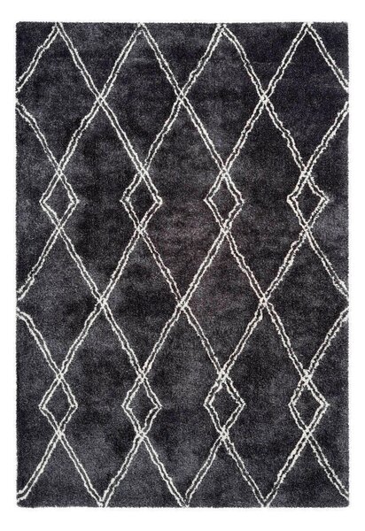 KOBEREC S VYSOKÝM VLASEM, 80/150 cm antracitová - Online Only koberce & rohožky, Online Only