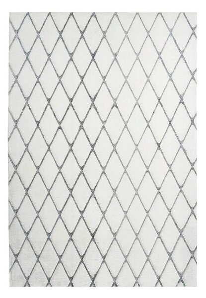 KOBEREC S VYSOKÝM VLASEM, 80/150 cm antracitová, bílá - Online Only koberce & rohožky, Online Only