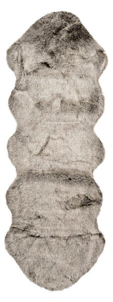 KOŽEŠINOVÝ KOBEREC, 60/180 cm, hnědá, olivově zelená - Online Only koberce & rohožky, Online Only