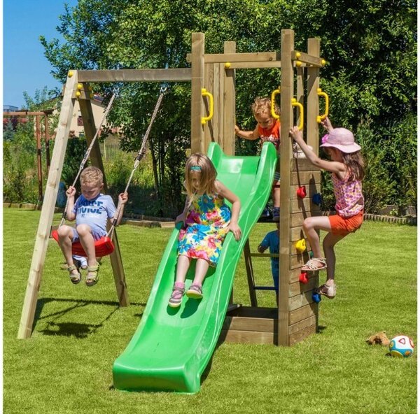 Dětské hřiště se zelenou skluzavkou Play Basic 004