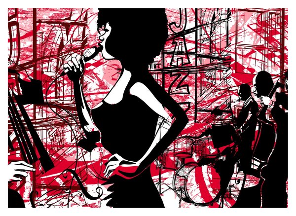 Skleněný obraz - Jazz (70x50 cm)