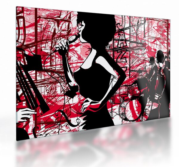 Skleněný obraz - Jazz (70x50 cm)