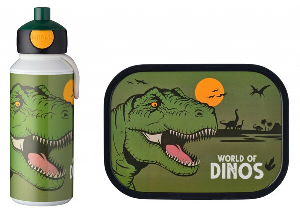 Dětská láhev na vodu s pítkem Campus, 400ml, Mepal, dinosaurus