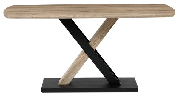 Vikio Stůl jídelní 160x90 dub san remo kovové nohy AJS146D