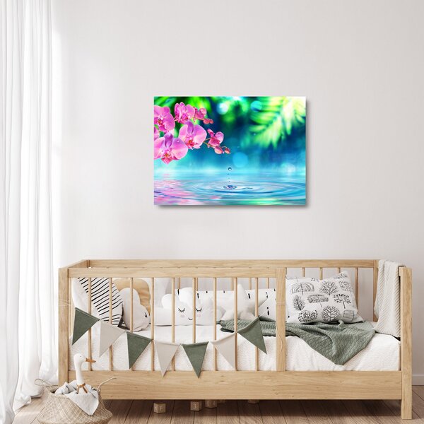 Skleněný obraz - Orchidej (70x50 cm)