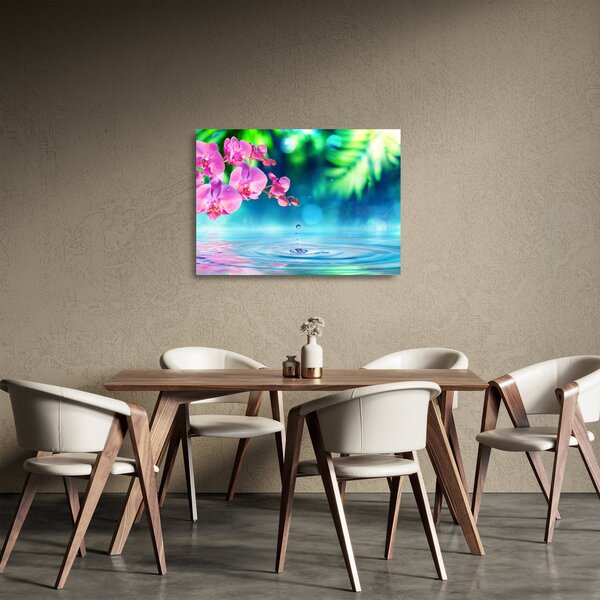 Skleněný obraz - Orchidej (70x50 cm)