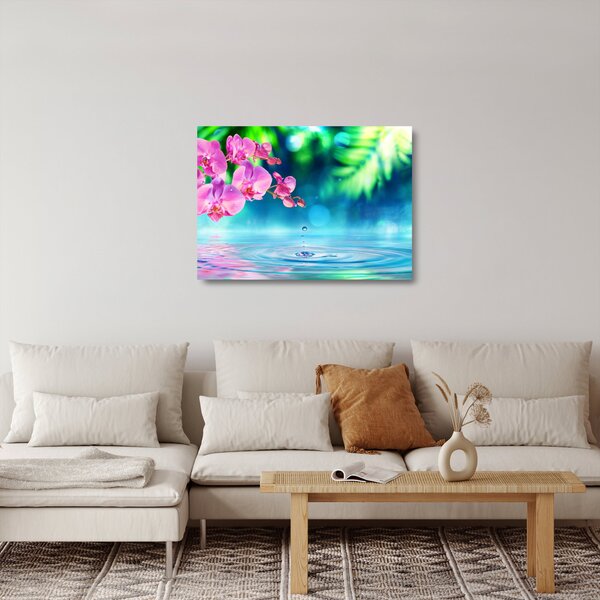 Skleněný obraz - Orchidej (70x50 cm)
