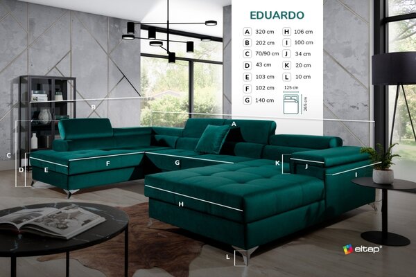 Eltap sedací souprava EDUARDO potahový materiál: basic, roh: pravý