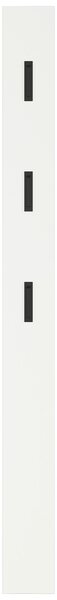 ŠATNÍ PANEL, bílá, černá, 15/170/3 cm - Šatní panely, Online Only