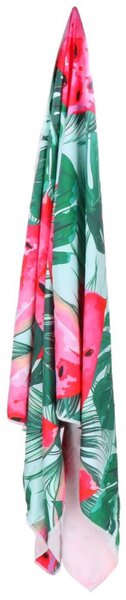 Rychleschnoucí ručník 100x180 cm ACTIGET ACT0196 zeleno-růžový