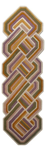 Ručně tkaný vlněný běhoun 80x300 cm Lattice Shaped – Flair Rugs