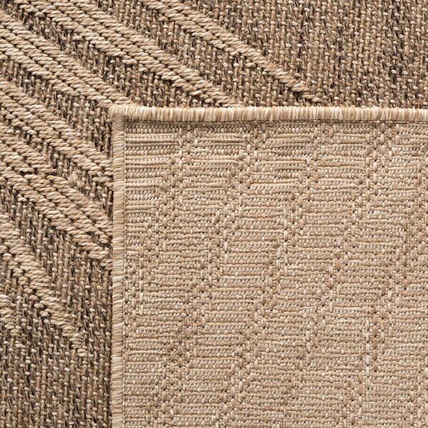 Hnědý kulatý vnitřní a venkovní koberec ø 120 cm Timber 1403 – Ayyildiz Carpets