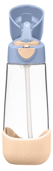 Lahev na pití s brčkem, 600ml, b.box, broskvová