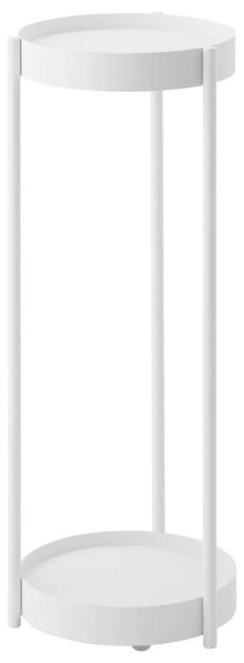 Bílý kovový stojan na květiny Yamazaki Tower 70 cm