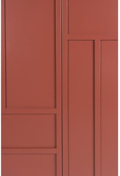 Červená kovová skříňka 70x105x35 cm Davis – White Label