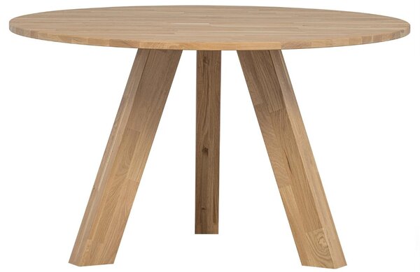 WOOOD Dubový kulatý jídelní stůl Regie II. 129 cm