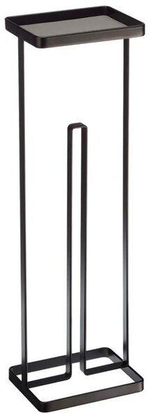 Černý kovový stojan na toaletní papír Yamazaki Tower 52 cm