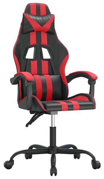Herní židle černá a červená umělá kůže 3143819