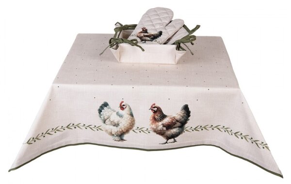 Chňapka s kohoutkem a slepičkou Farm Love – 18x30 cm