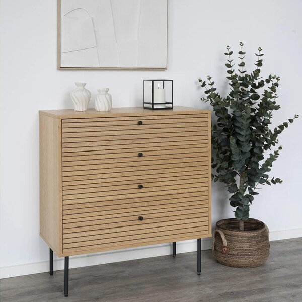 -25 % Dny MOMENTI– Nordic Living Dubová komoda Serenity 80 x 40 cm