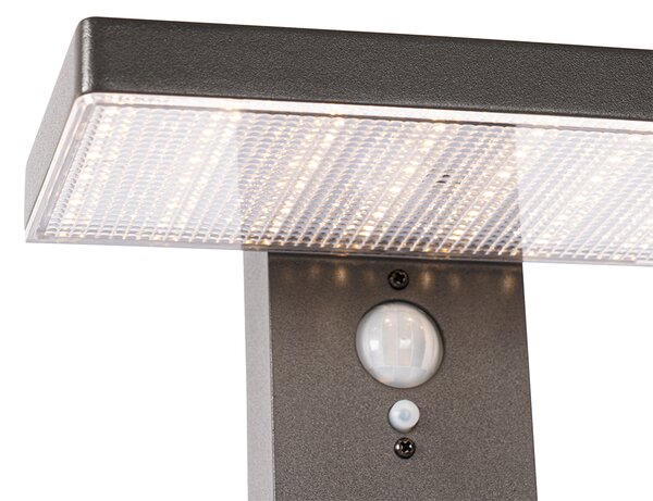 Venkovní stojící stojan tmavě šedý 80 cm vč. LED a stmívatelného světla na solární energii - Sunnie