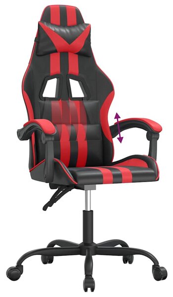 Herní židle černá a červená umělá kůže 3143819