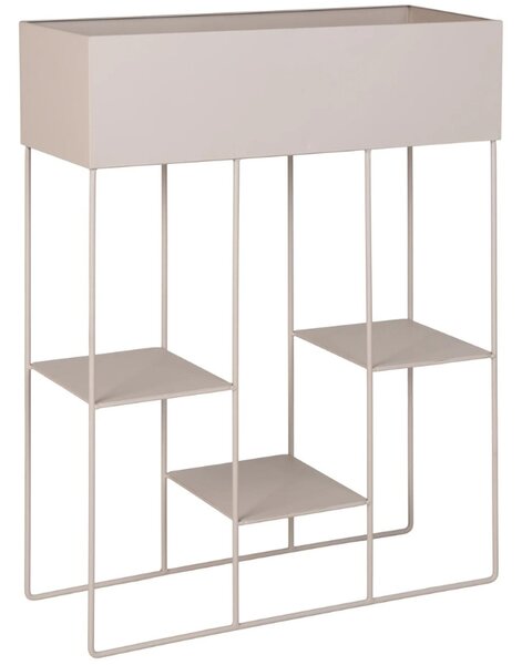 -25 % Dny MOMENTI– Nordic Living Béžový kovový květináč Rabano 60 x 25 cm