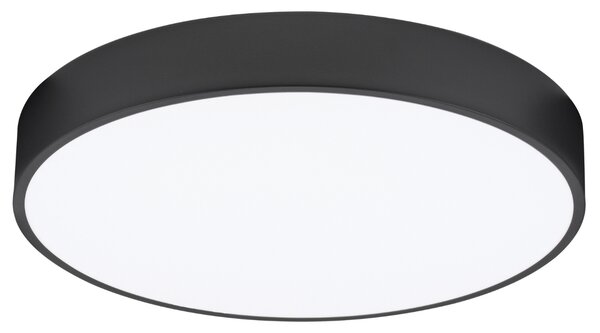 Černé kovové stropní LED světlo Nova Luce Hadon 50 cm