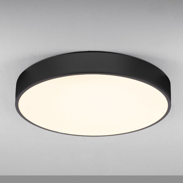 Černé kovové stropní LED světlo Nova Luce Hadon 50 cm