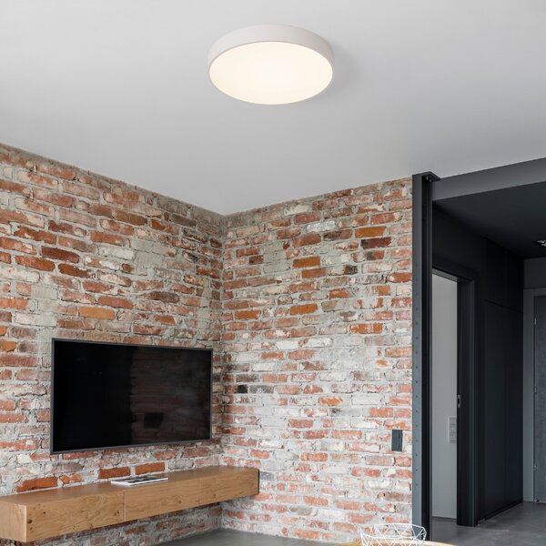 -25 % Dny MOMENTI– Bílé kovové stropní LED světlo Nova Luce Hadon 50 cm