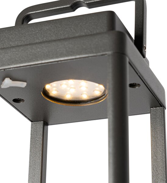 Venkovní stolní lampa tmavě šedá včetně dobíjecí LED - Yara