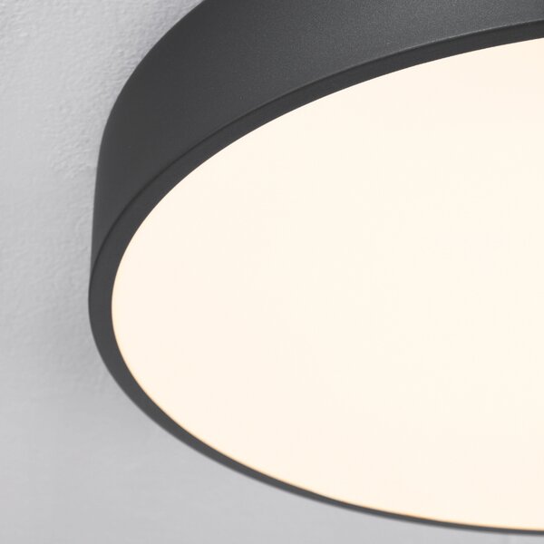 Černé kovové stropní LED světlo Nova Luce Hadon 50 cm