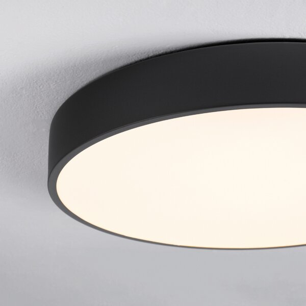 Černé kovové stropní LED světlo Nova Luce Hadon 50 cm