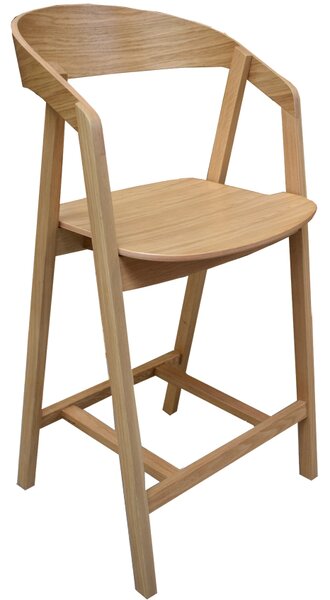 OnaDnes -20% FormWood Dubová barová židle Henry 63,5 cm