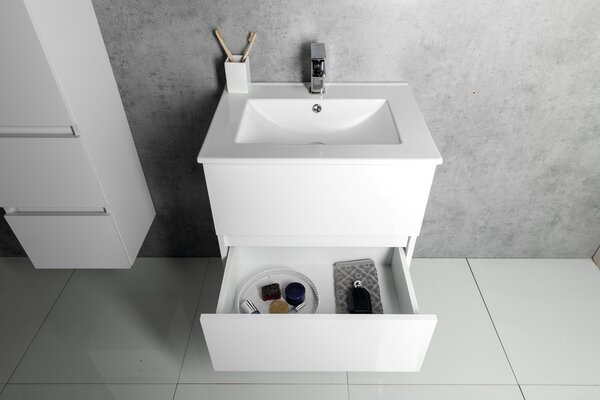 Aqualine Aqualine, PANEDA umyvadlová skříňka 59,5x55x45,2cm, bílá, PN260