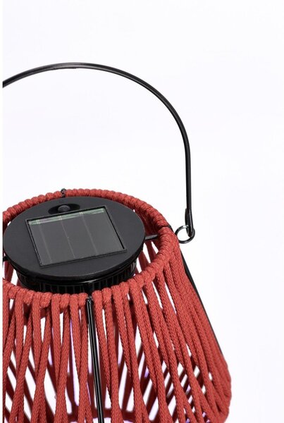 Červená solární LED lucerna (výška 17 cm) Juny – Yes Everyday