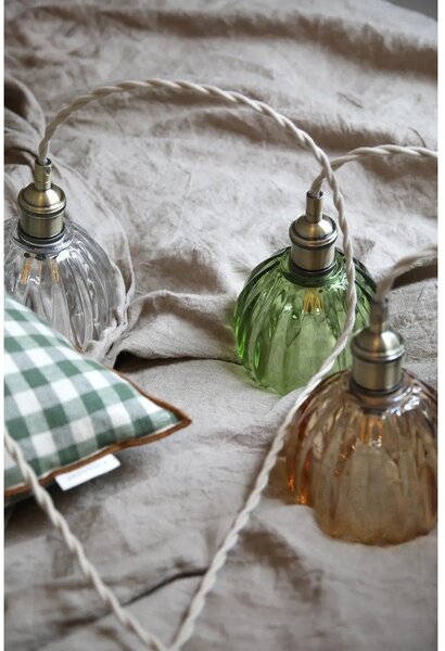 Jantarové kovové závěsné svítidlo se skleněným stínidlem ø 13 cm Gota – Markslöjd