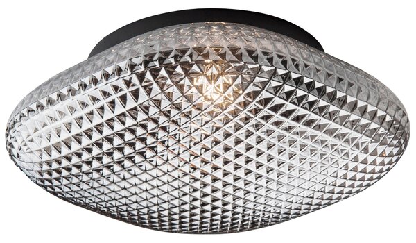 Šedé skleněné stropní světlo Nova Luce Sens 25 cm