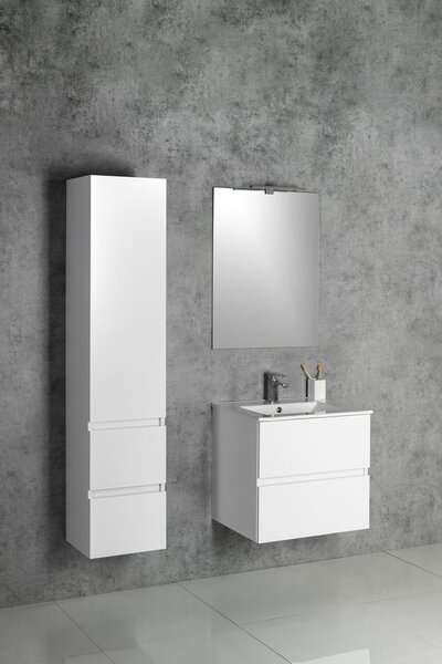 Aqualine Aqualine, PANEDA umyvadlová skříňka 59,5x55x45,2cm, bílá, PN260