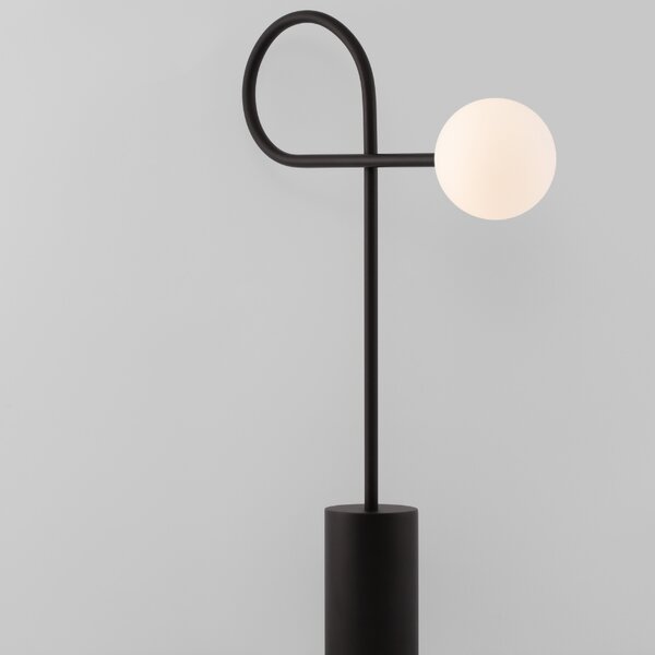 Černá kovová stolní lampa Nova Luce Dedalo
