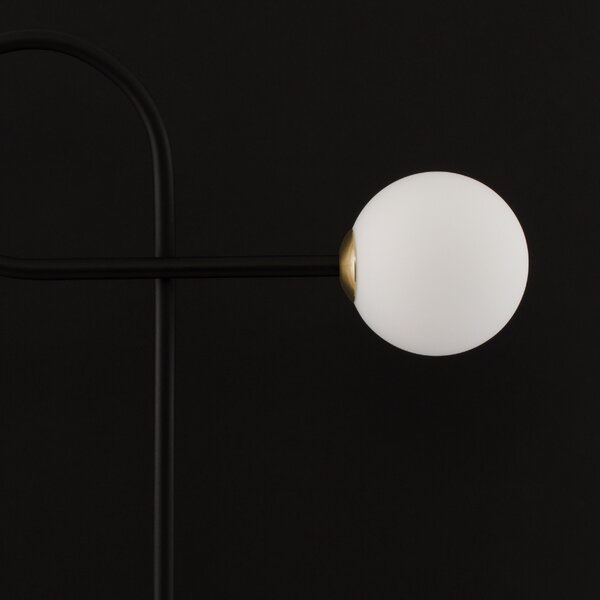 Černá kovová stolní lampa Nova Luce Dedalo