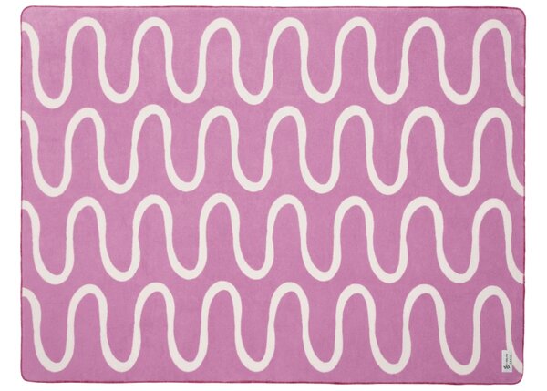 Noo.ma Béžovo-fialový pléd Swirl 200 x 150 cm