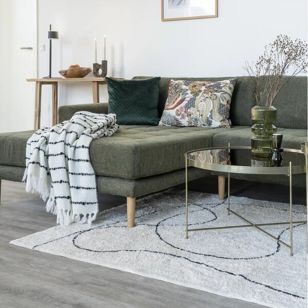 Nordic Living Béžový bavlněný koberec Seasin 160 x 230 cm