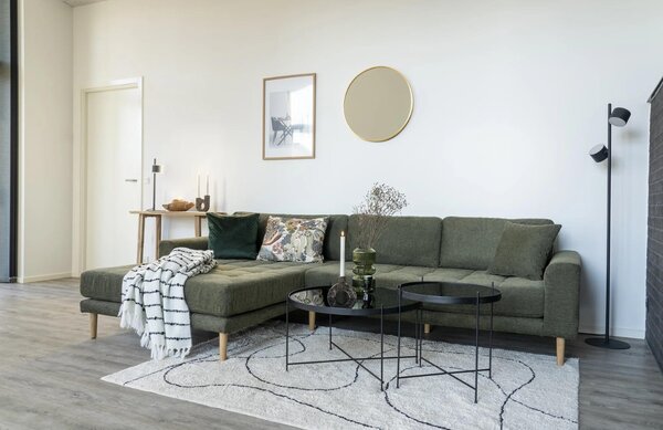 Nordic Living Béžový bavlněný koberec Seasin 160 x 230 cm